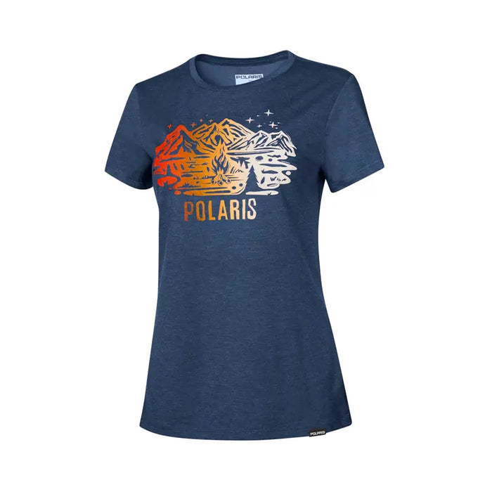 Polaris Women's Explore Outdoors Tee, Navy | 2865471