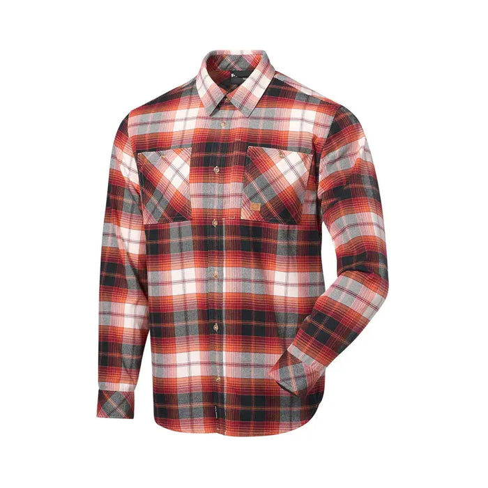 Polaris Men's Plaid Flannel Shirt, Burgundy | 2865495