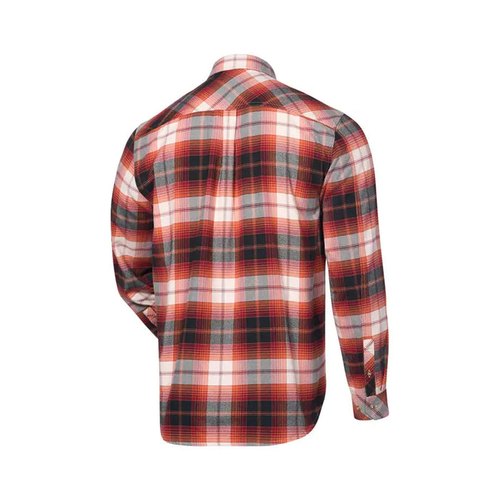 Polaris Men's Plaid Flannel Shirt, Burgundy | 2865495