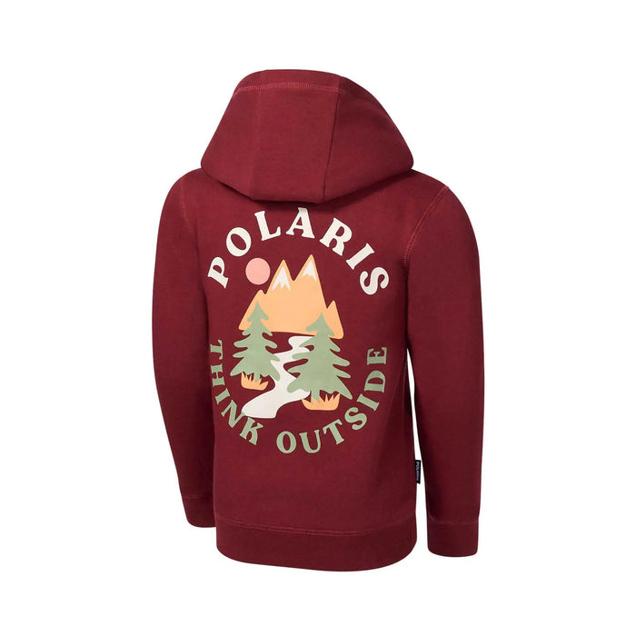 Polaris Youth Think Outside Hoodie, Burgundy | 2865506