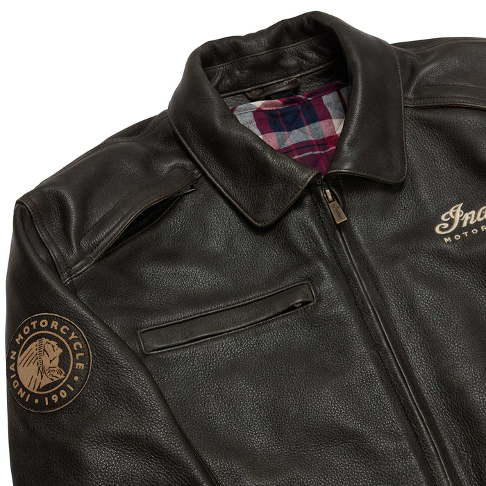 Indian Motorcycle Men's Classic Jacket 3, Brown | 2865541