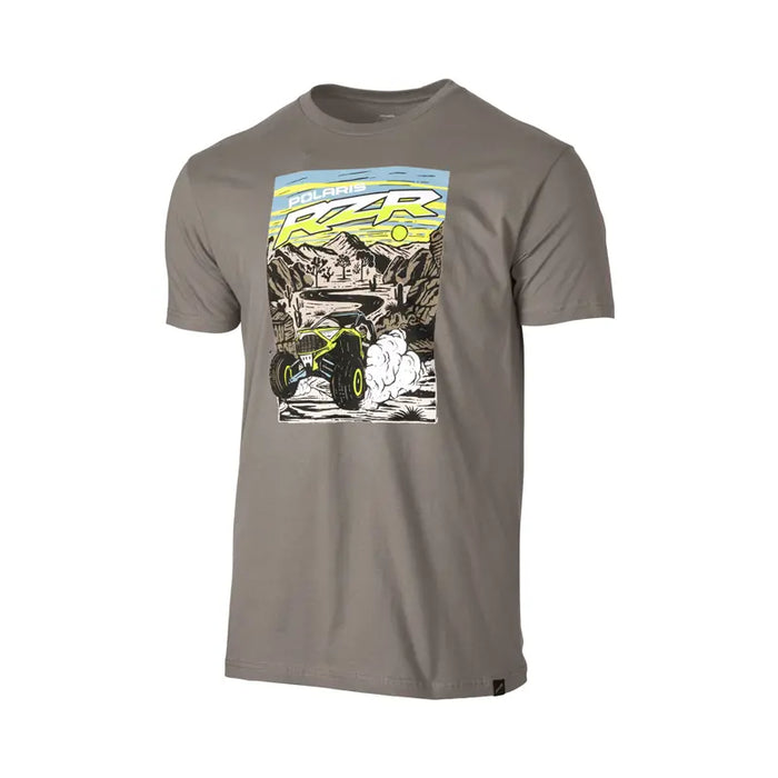 Polaris Men's RZR Desert Dusk Tee, Gray | 2865587