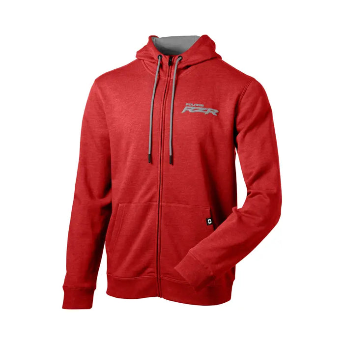 Polaris Men's RZR Logo Full Zip Hoodie, Red | 2865588