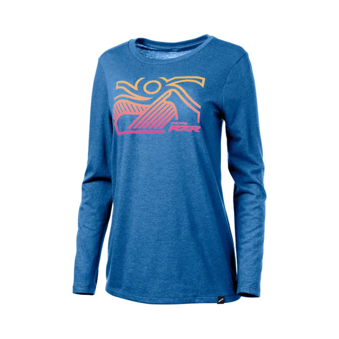 Polaris Women's RZR Dunes Long Sleeve Tee, Blue | 2865592