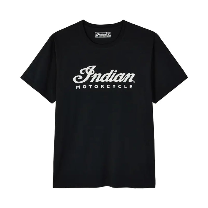 Indian Motorcycle Men's Essential Script Logo Tee, Black | 2865600