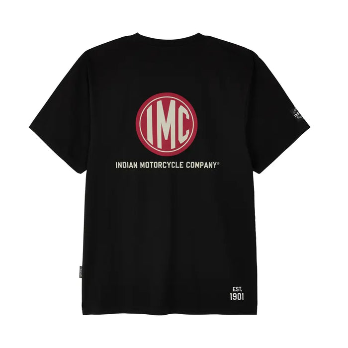 Indian Motorcycle Men's IMC Circle Icon Tee, Black | 2865607