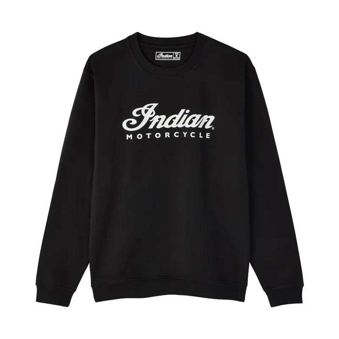 Indian Motorcycle Men's Essential Script Logo Sweatshirt, Black | 2865619