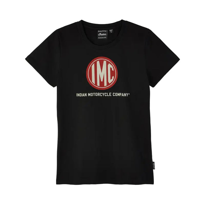 Indian Motorcycle Women's IMC Circle Icon Tee, Black | 2865633