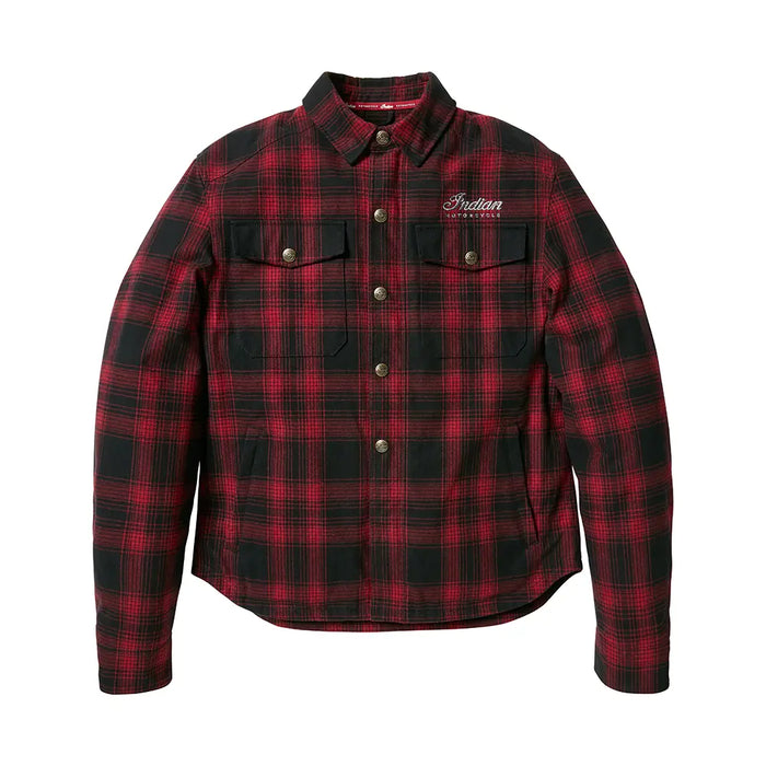 Indian Motorcycle Men's Richmond Over Shirt, Red | 2865667