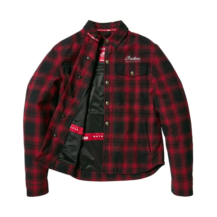 Indian Motorcycle Men's Richmond Over Shirt, Red | 2865667