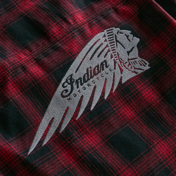 Indian Motorcycle Men's Richmond Over Shirt, Red | 2865667