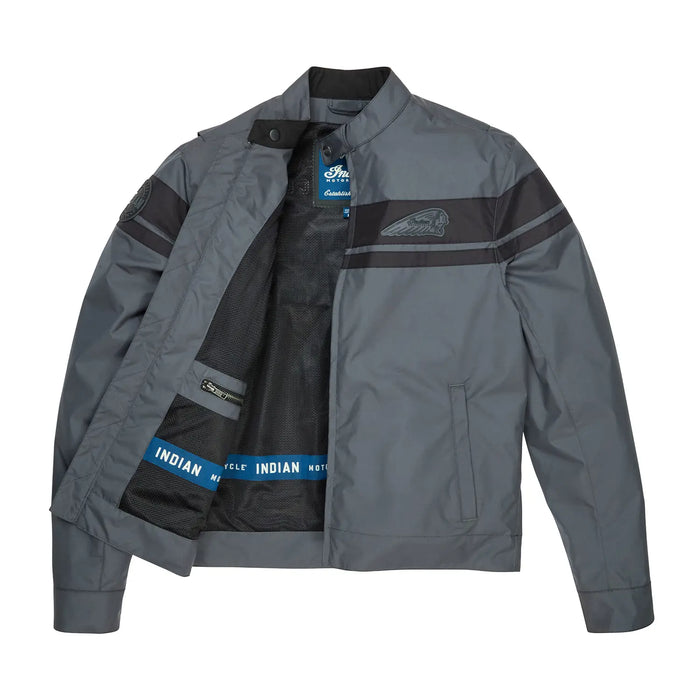 Indian Motorcycle Men's Dominion Jacket, Gray | 2865668