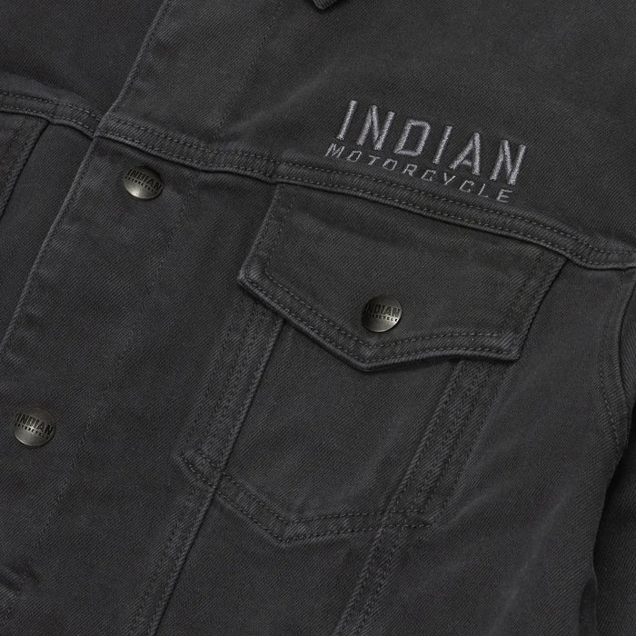 Indian Motorcycle Men's Rockingham Denim Jacket, Black | 2865669