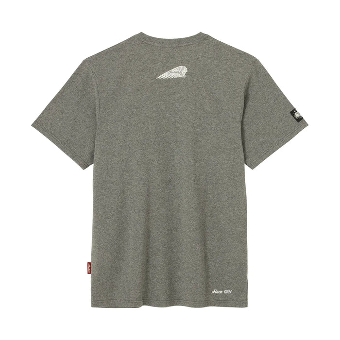 Indian Motorcycle Men's Marl Logo Tee, Gray | 2865711