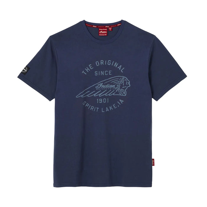 Indian Motorcycle Men's Original Spirit Lake Tee, Navy | 2865712