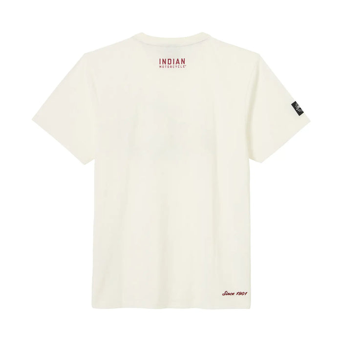 Indian Motorcycle Men's Headdress Printed Tee, White | 2865715