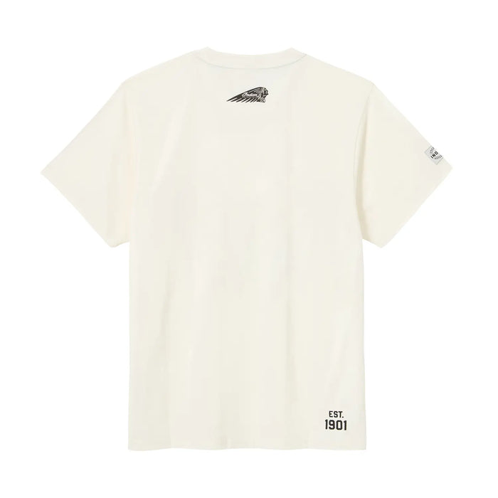 Indian Motorcycle Men's Circle Block Logo Tee, White | 2865716