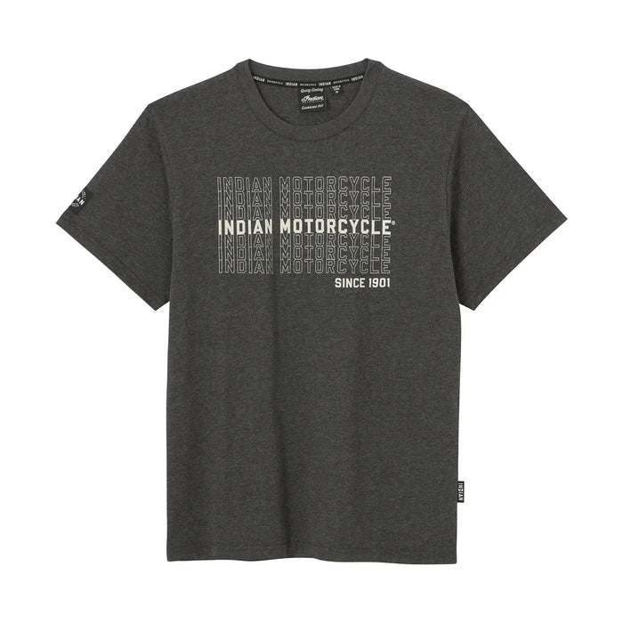 Indian Motorcycle Men's IMC Multiplied Logos Tee, Gray | 2865719