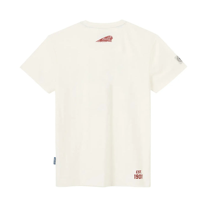 Indian Motorcycle Men's Scout Classic Checked Tee, White | 2865723