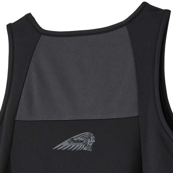 Indian Motorcycle Women's Outline Logo Athlete Tank, Black | 2865743
