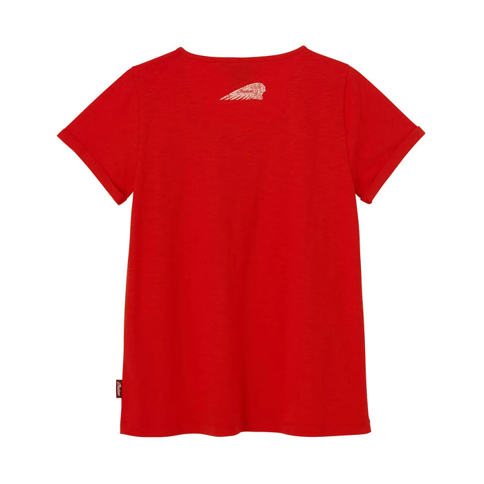 Indian Motorcycle Women's Stamp Circle Logo Tee, Red | 2865746