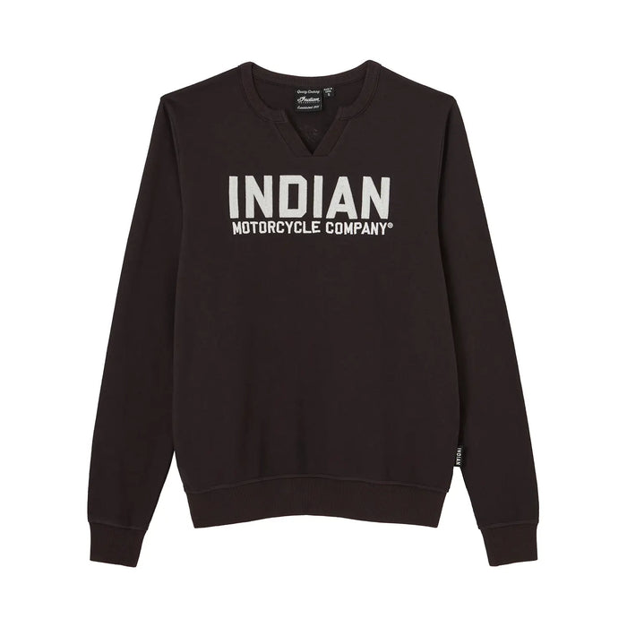 Indian Motorcycle Women's Chainstitch Embroidery LS Tee, Black | 2865747