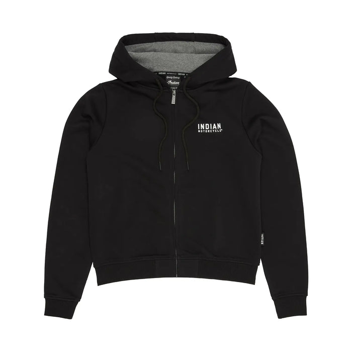 Indian Motorcycle Women's EST 1901 Indian Cropped Hoodie, Black | 2865751