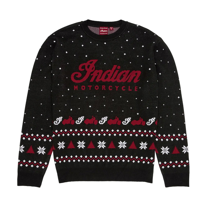 Indian Motorcycle Unisex Holiday Sweater, Black | 2865753