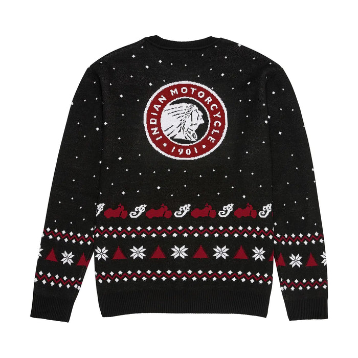Indian Motorcycle Unisex Holiday Sweater, Black | 2865753