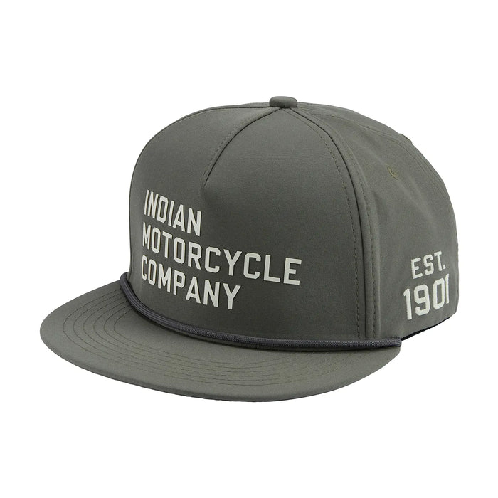 Indian Motorcycle IMC Logo Flat Peak Cap, Green | 2865758