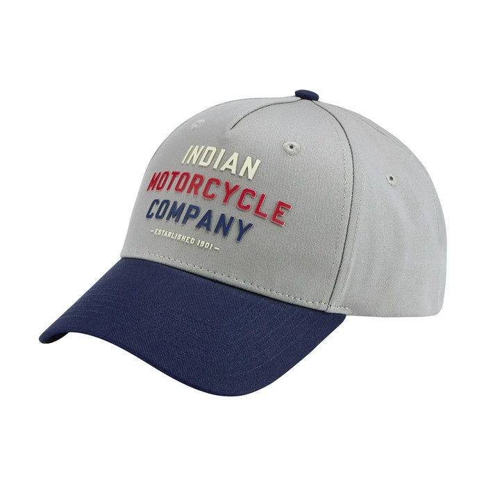 Indian Motorcycle Tri Color Logo Trucker Cap, Gray | 2865760