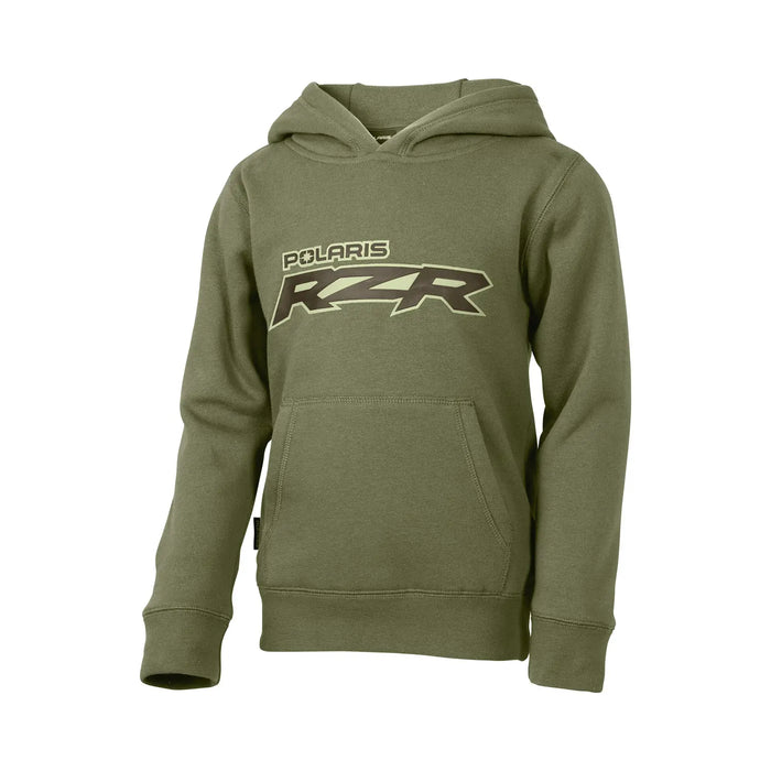 Polaris Youth RZR 3D Logo Hoodie, Olive | 2866351