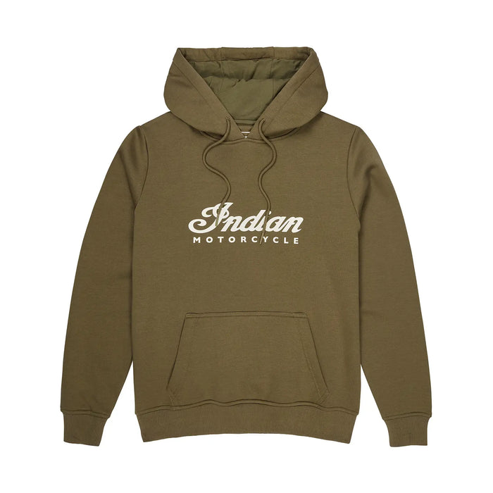 Indian Motorcycle Women's Essential Script Logo Hoodie, Green | 2866363