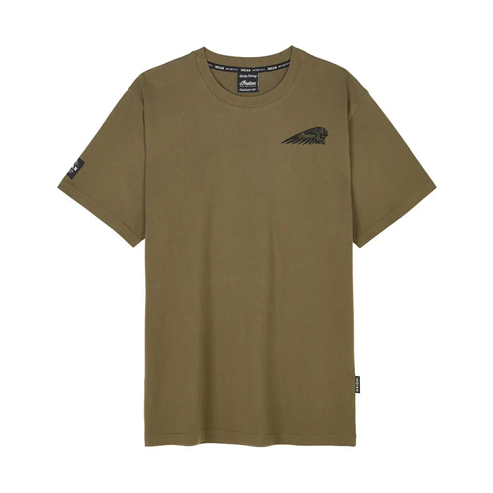 Indian Motorcycle Men's Engine Graphic T-Shirt, Green | 2866684