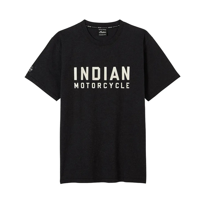Indian Motorcycle Men's Block Logo Print T-Shirt, Black | 2866372