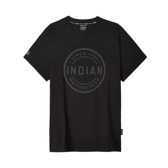Indian Motorcycle Men's Circle Block Icon T-Shirt, Black | 2866373