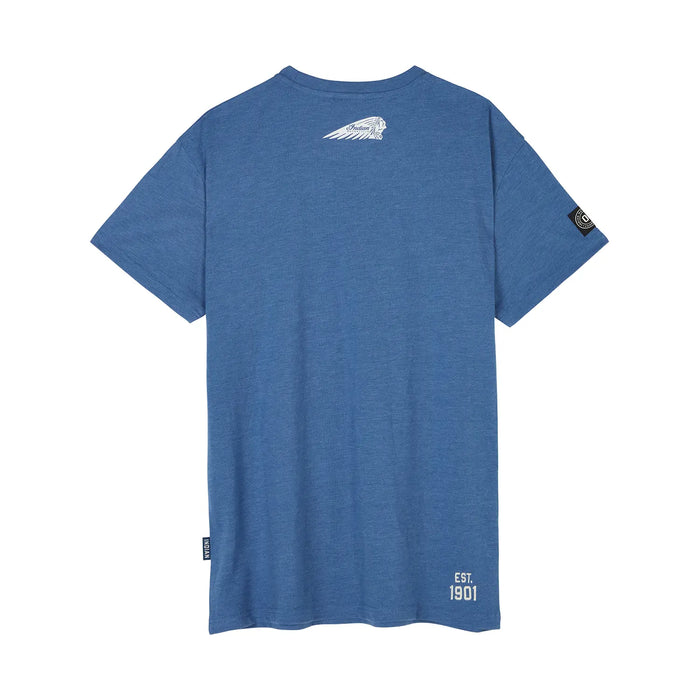 Indian Motorcycle Men's 01 Icon Print T-Shirt, Blue | 2866680