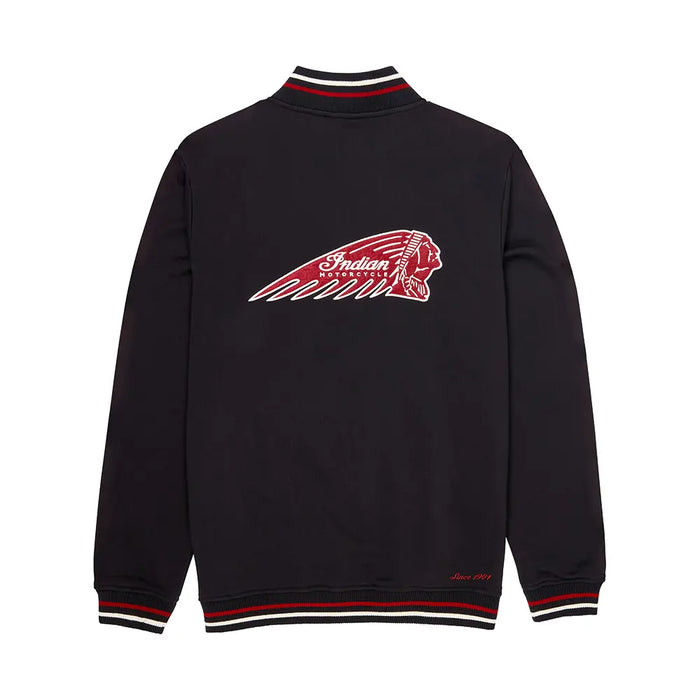 Indian Motorcycle Men's Headdress Zip Thru, Black | 2866380
