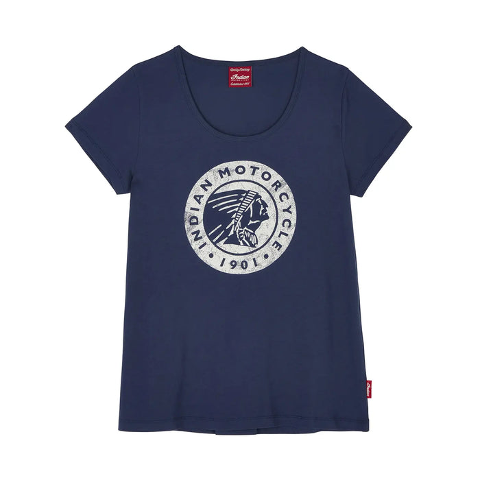 Indian Motorcycle Women's Headdress Icon Tee, Navy | 2866387