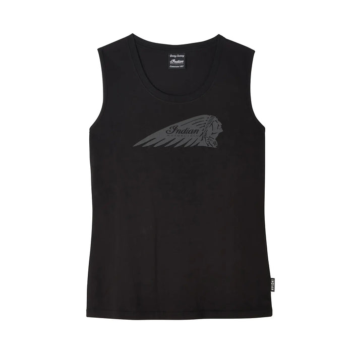 Indian Motorcycle Women's Headdress Print Tank, Black | 2866394
