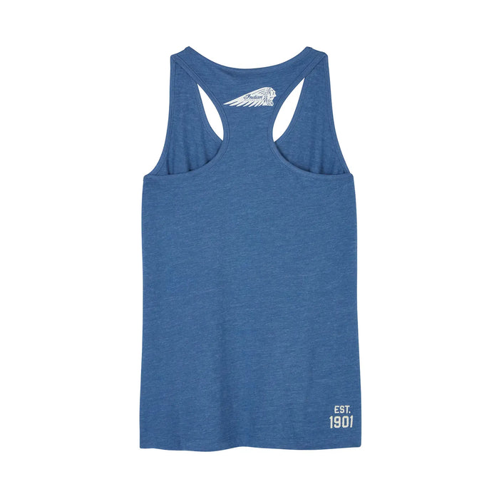 Indian Motorcycle Women's 01 Icon Print Tank, Blue | 2866682
