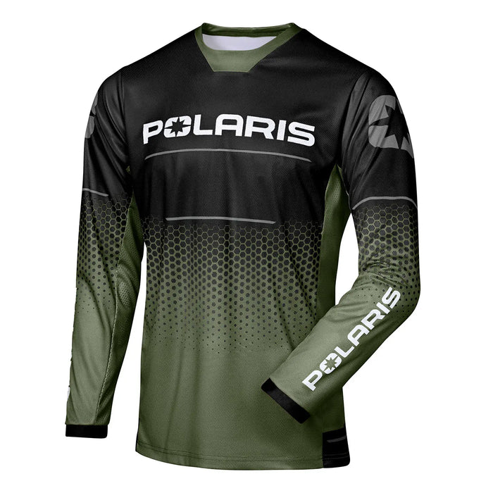 Polaris Youth Throttle Jersey, Olive | 2866416