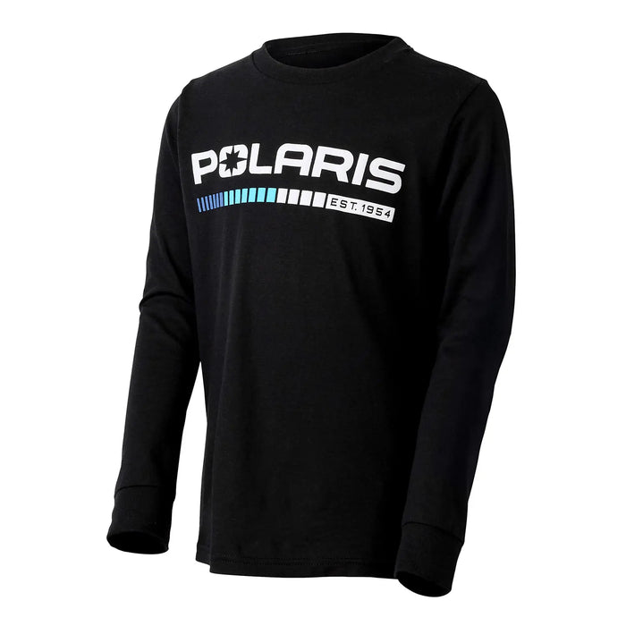 Polaris Youth Velocity Long Sleeve Tee, Black | 2866456