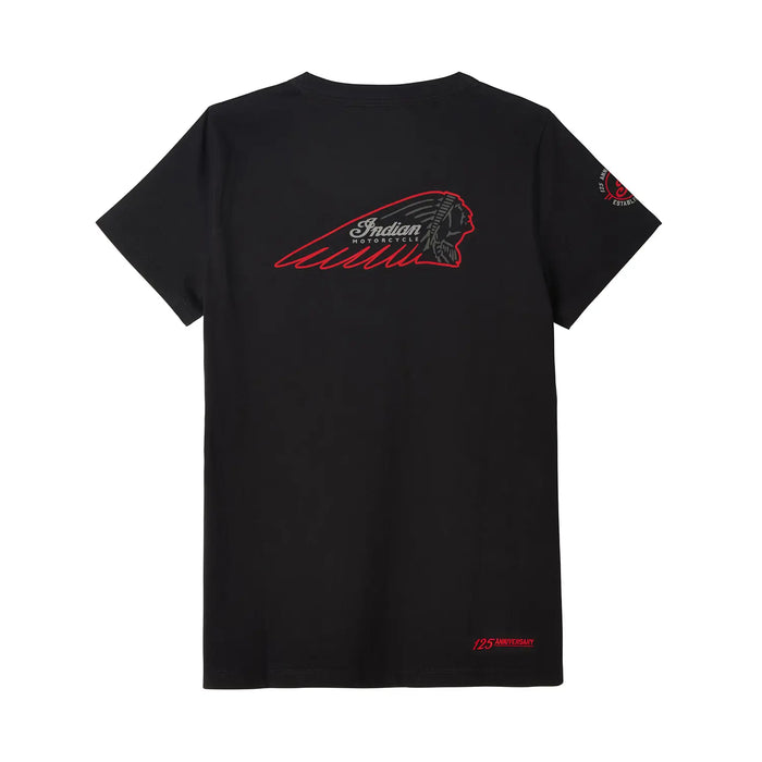 Indian Motorcycle Men's 125th T-Shirt, Black | 2866495