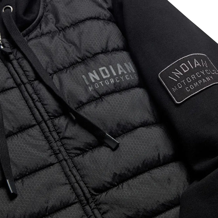 Indian Motorcycle Men's Graham Hooded Jacket, Black | 2866532