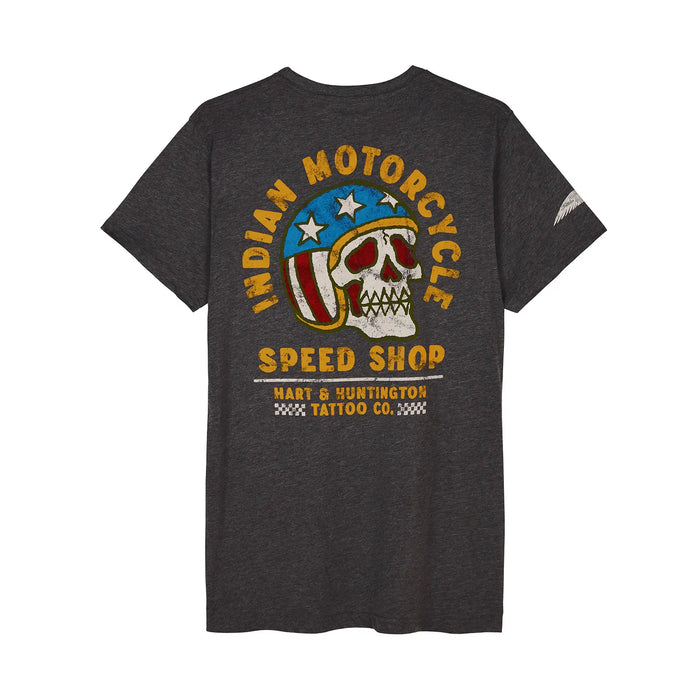 Indian Motorcycle Men's IMC X HH Speed Shop T-Shirt, Gray | 2866548