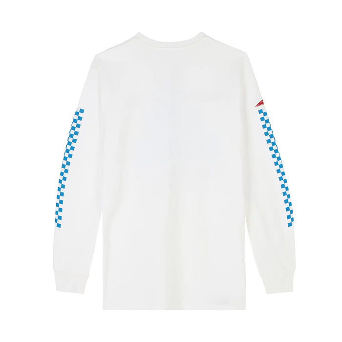 Indian Motorcycle Men's IMC X HH Risk Takers LS T-Shirt, White | 2866552