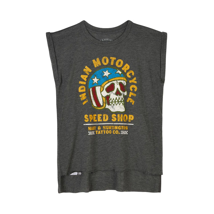 Indian Motorcycle Women's IMC X HH Speed Shop Tank, Gray  | 2866554