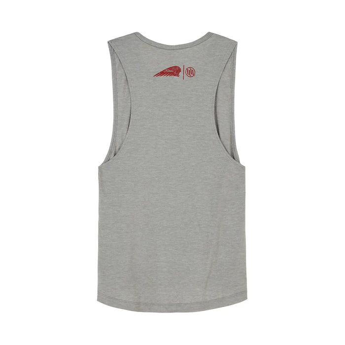 Indian Motorcycle Women's IMC X HH Winged Wheel Tank, Gray | 2866557