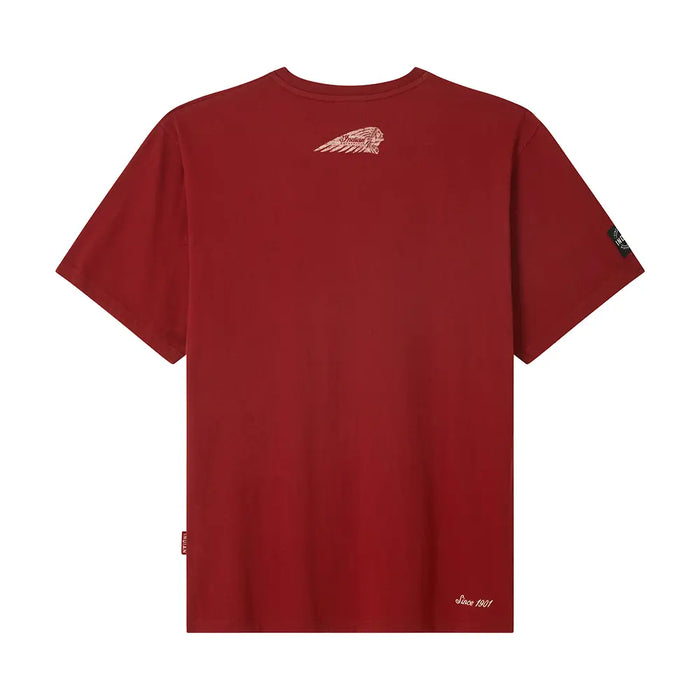 Indian Motorcycle Men's Parts and Service Graphic T-Shirt, Red | 2866607